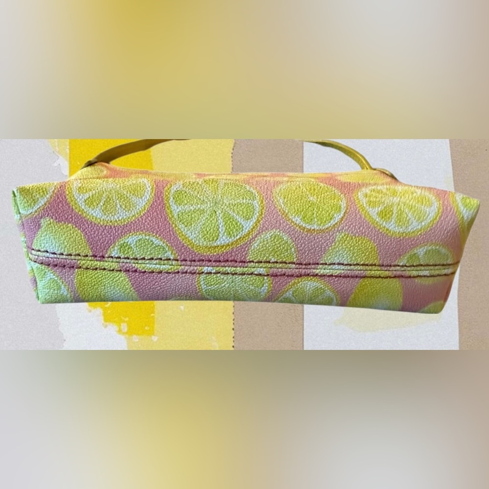 Dooney & Bourke “Citrus Delight” Lemon Print Ginger Pouchette Crossbody Bag - Picture 14 of 15